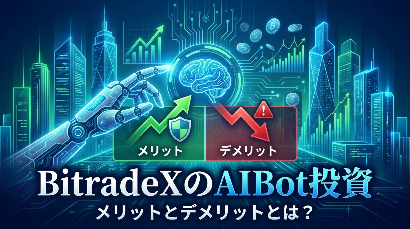 BitradeXのAIBot投資　メリットとデメリットとは？