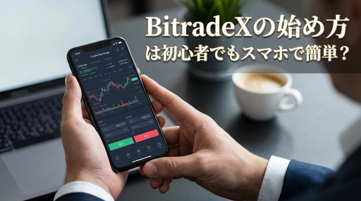 BitradeXの始め方は初心者でもスマホで簡単？