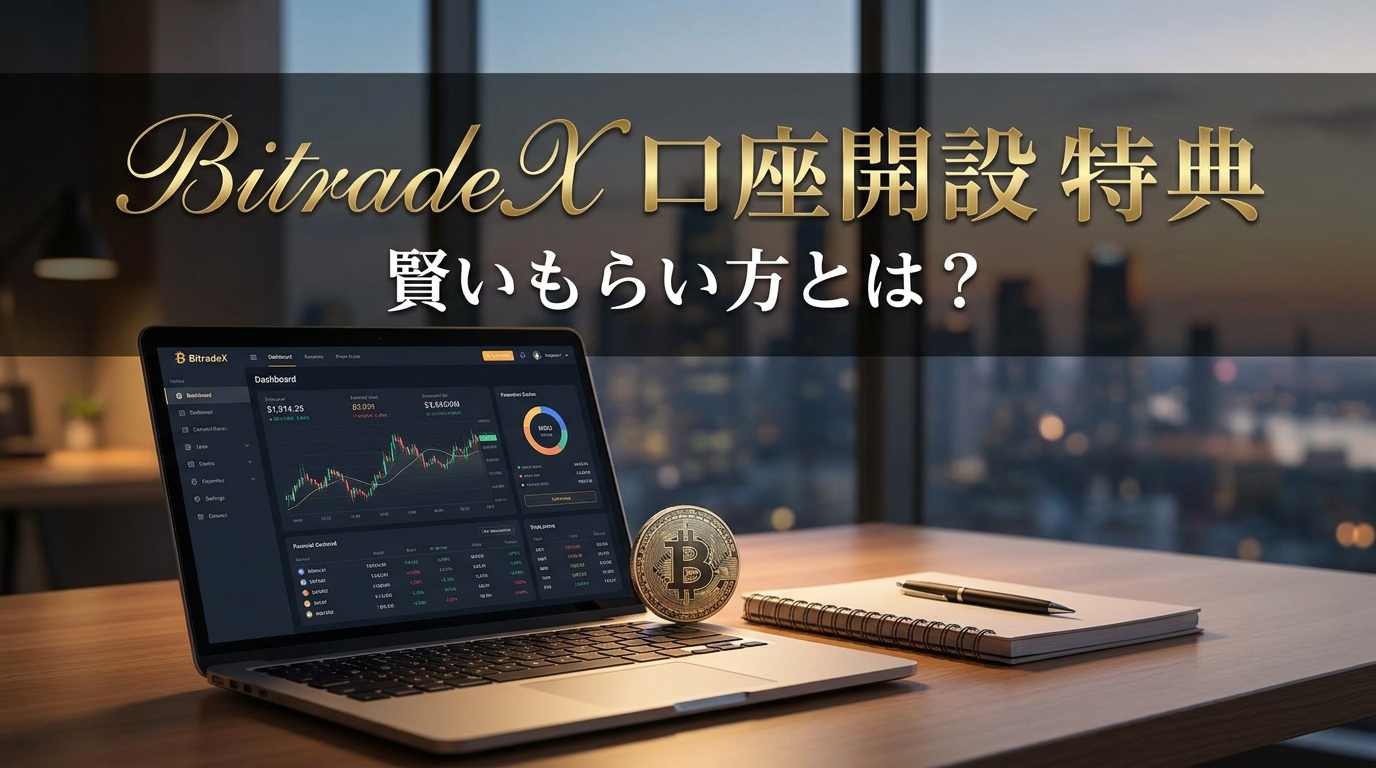 BitradeX 口座開設 特典 賢いもらい方とは？