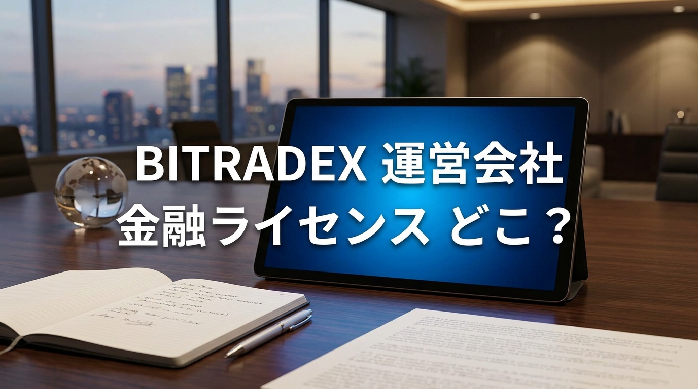 BitradeX 運営会社 金融ライセンス どこ？